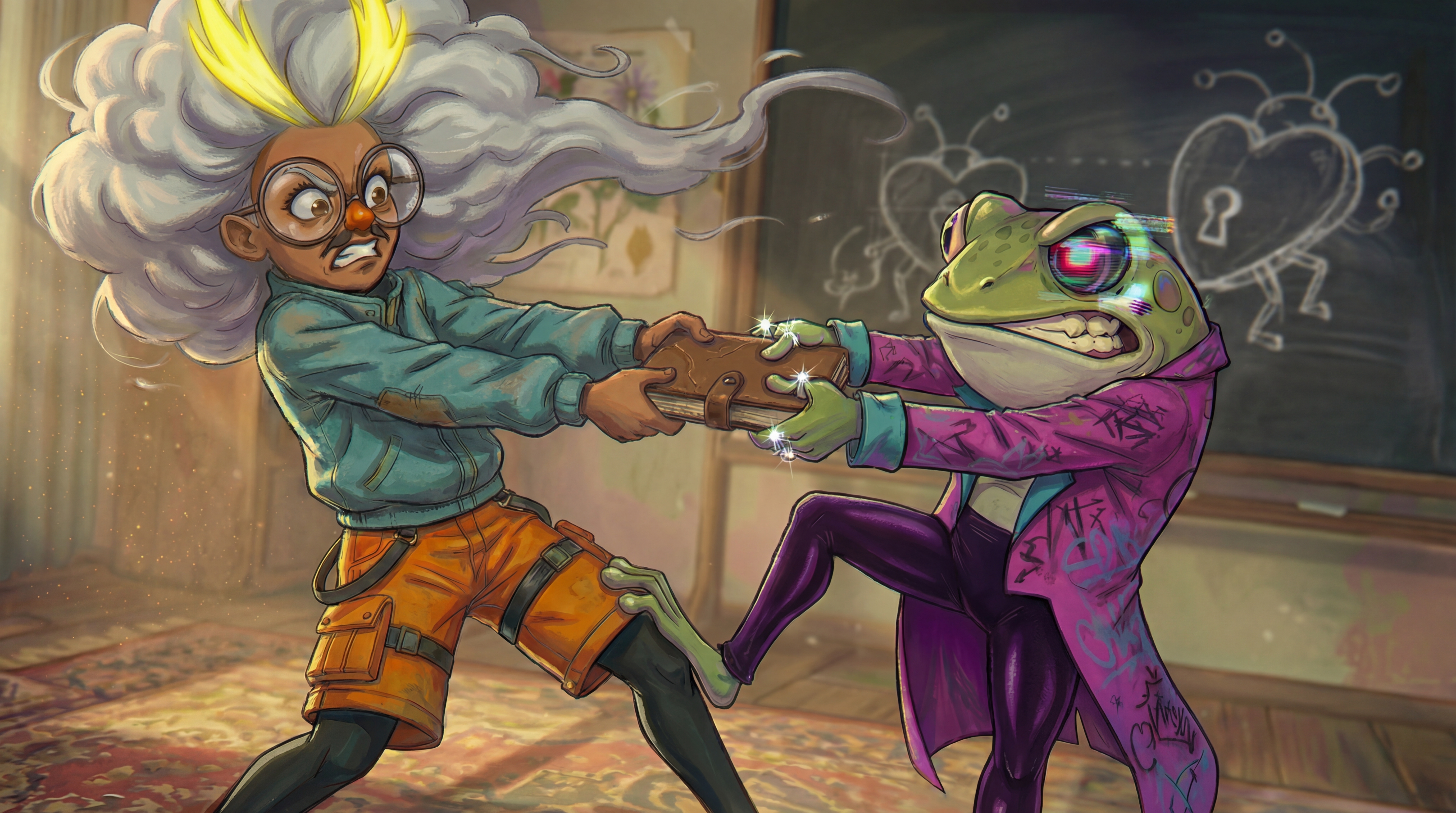 Zia et Gribouille ensemble